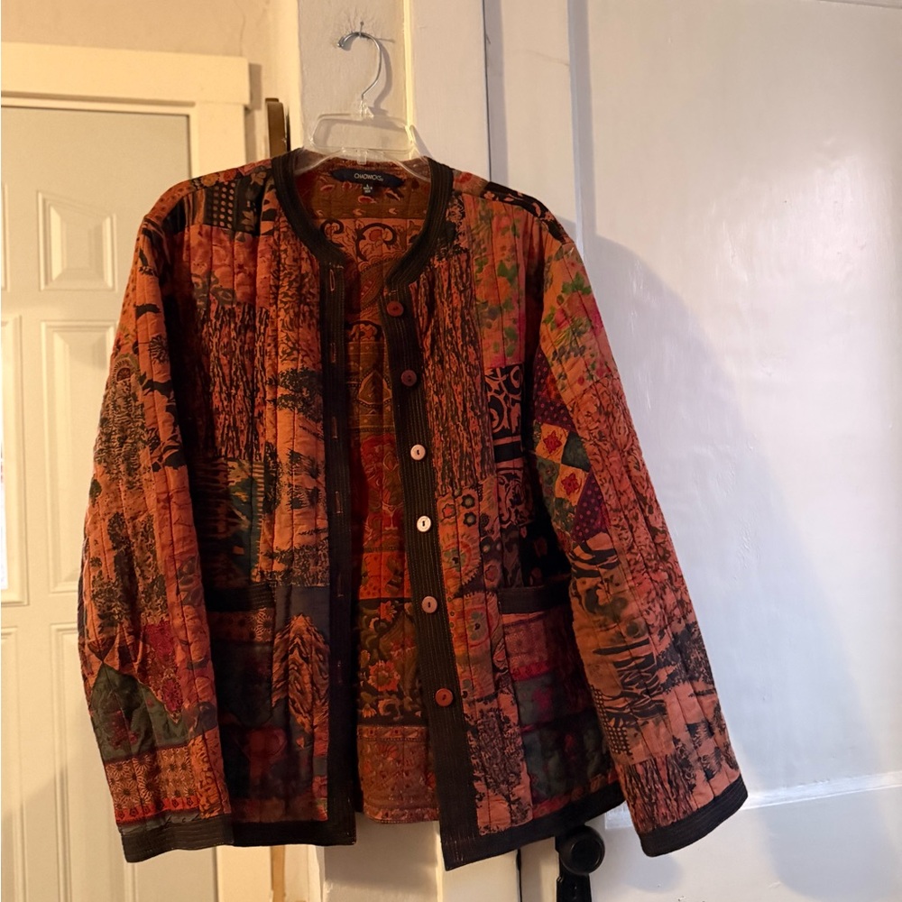 Chadwicks Multicolor Patchwork Blazer - image 1